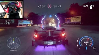 NFS HEAT | Pagani Huayra BC [ KING DAKER - Sprint Race ] - LOGITECH G29 gameplay