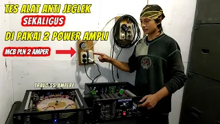 APAKAH BISA !!! satu alat anti jeglek di pakai dua power ampli