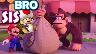 2-Player Mario vs Donkey Kong is SO FUNNY!! [Final Boss + Ending!!]