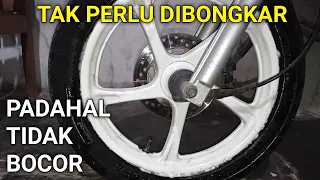 Cara mengatasi ban tubeless sering kempes