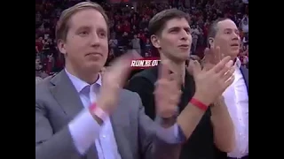 James Harden got a huge standing ovation after the first 60 point triple double in NBA history