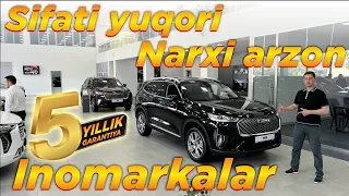 YANGI BREND HAVAL INOMARKA MASHINALARI YURTIMIZGA KIRIB KELDI! ЙУ́Л ТАНЛАМАС  ИНОМАРКАЛАР НАРХЛАРИ