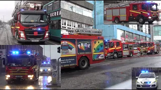 Five Pump Shop Fire!! Merseyside Fire & Rescue Service Respond to Shop Fire in Liverpool City Centre