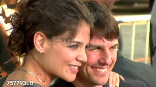 Tom Cruise hug Katie Holmes at the Batman Begins Premiere