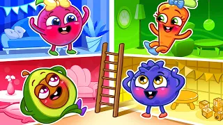 Giant Doll House Song 😍🏠 Colors Song 🟪🟨 II VocaVoca🥑 Kids Songs & Nursery Rhymes