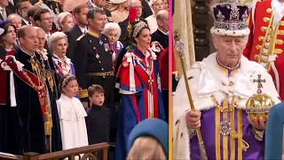 Royal Family Sings ‘God Save the King’ as Charles Makes Procession at Coronation