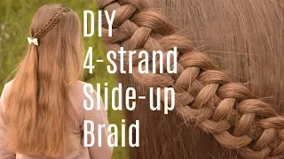 How to: DIY 4-Strand Slide-Up Braid | Yiyayellow Hairstyles