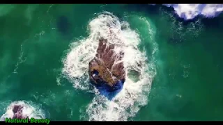 Relaxation: Relaxing Music with Gentle Sound of Ocean Waves, Nature Sounds, Relax-4K Drone View