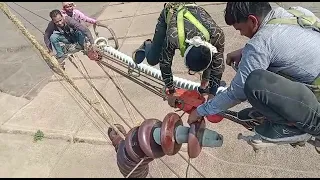 400 KV shutdown work changing 🦺👷👨‍🔧