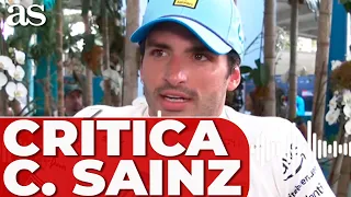 CARLOS SAINZ crítica a la F1 y la FIA vs. PIASTRI después del GP de MIAMI