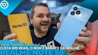 Novo REALME NOTE 50 | CUSTA SÓ 699 Reais e AINDA É MUITO BOM! Unboxing e Impressões