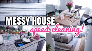 MESSY HOUSE SPEED CLEANING | REAL LIFE MESS | EXTREME CLEANING MOTIVATION | ACTUAL MESS