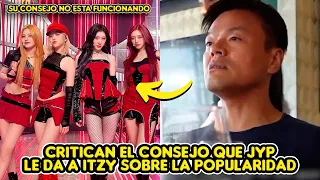 CRITICAN EL CONSEJO QUE JYP LE DIO A ITZY SOBRE MANTENER SU POPULARIDAD "NO ESTA FUNCIONANDO"