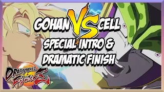 GOHAN VS CELL - SPECIAL INTRO & DRAMATIC FINISH - Dragonball FighterZ