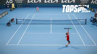 Top Spin 2K25 - Daniil Medvedev Vs Taylor Fritz I Australian Open I Legend Difficulty (PS5)