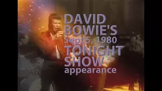 David Bowie Sept 5 1980 Tonight Show appearance