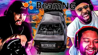 CoolkidfrmBX & Gabe Set Me Up BADLY On BeamNG Drive !!