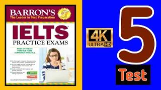 BARRON'S IELTS LISTENING TEST - 5 | barron's ielts listening test - 5 | IELTS | RUTVIK IELTS |