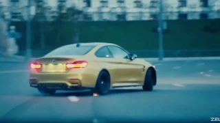 Limma - Illegal street drifting in heart of Russia (MOSCOW) BMW m4 gold