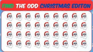 Spot the Odd One Out Christmas Emojis : 40 Interesting Emojis -  Christmas Edition