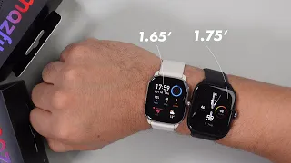 Amazfit GTS 4 vs GTS 4 Mini – Size Comparison on Wrist! (1.75' vs 1.65')