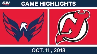 NHL Highlights | Capitals vs. Devils - Oct. 11, 2018