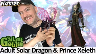 Adult Solar Dragon & Prince Xeleth Premium Figure - Spelljammer - WizKids D&D Prepainted Minis