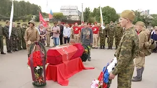 В Тамбовском районе захоронили останки солдата-участника Великой Отечественной войны