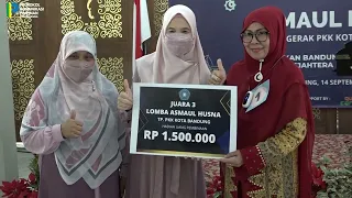 Juara Lomba Asmaul Husna Diharapkan Bisa Bagikan Ilmu Bagi Generasi Muda