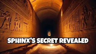 Secret Tunnel Beneath The Great Sphinx Of Giza