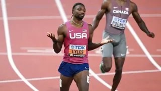 Men's 200m 2023 World Championship. Noah Lyles 🇺🇸 wins Gold again.