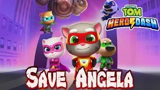 Talking Tom Hero Dash | Saving Angela | Android Gameplay