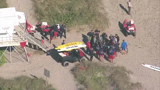 Chopper 5 video of search for missing 17-year-old swimmer off Jensen Beach coast