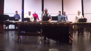 Eric Ewazen Marimba Concerto Mvt 1 for percussion ensemble Ian McClaflin solo marimba