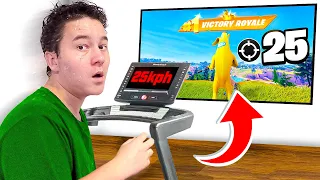 Fortnite but every Elimination = Treadmill Speed