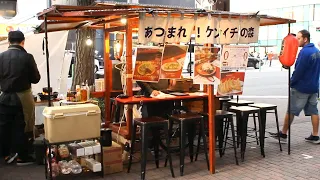 Chinese food stalls with popular grilled ramen｜Japanese street food