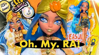 Monster High G3 Skulltimate Secrets FEARIDESCENT Cleo Unboxing & REVIEW!! 🪲💛