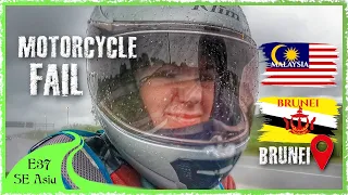 5 Hours in RAIN on a Motorcycle in Malaysia /Brunei (1 Massive MISTAKE Revealed) 🇲🇾 🇧🇳 [SE E37]