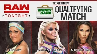 alexa bliss vs mickie james vs bayley raw 14-05-2018 español latino