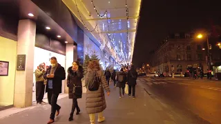 Paris Christmas Walk 2021 - Around Hotel de Ville  de Paris [4K UHD]