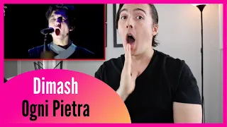 REAL Vocal Coach Reacts to Dimash Singing "Ogni Pietra" [FANCAM]