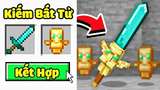 Minecraft nhưng mình kết hợp Vũ Khí Siêu Mạnh