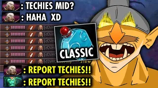 WHEN CLASSIC TECHIES MID VS INVOKER - OMG SUPER ANNOYING GOD MAKES THEM RAGE | Techies Official