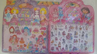 Stickers Wseal Cinderella, Aurora, Stickers Book, Princess With Accessories