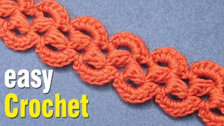 Easy Crochet: How to Crochet a Simple Puff Stitch Cord. Free lace puff stitch cord pattern.