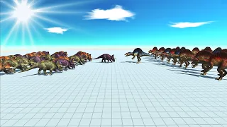 Herbivore Dinosaurs Army VS Carnivore Dinosaurs Army Dinosaurs Battle Animal Revolt Battle Simulator