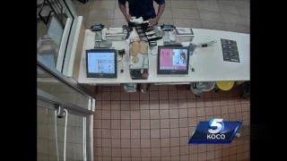 Man caught on camera robbing northwest OKC restaurant at gunpoint