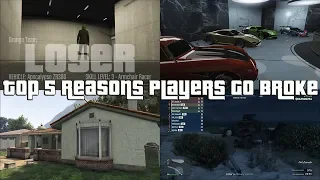 GTA Online Top 5 Reasons Players Go Broke