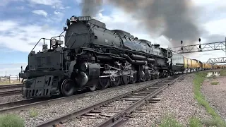 UP 4014 Big Boy working hard out of Cheyenne, WY