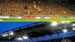 Crazy scene from Dortmund fans in full voice when Borussia Dortmund vs PSG || Yellow Wall !!